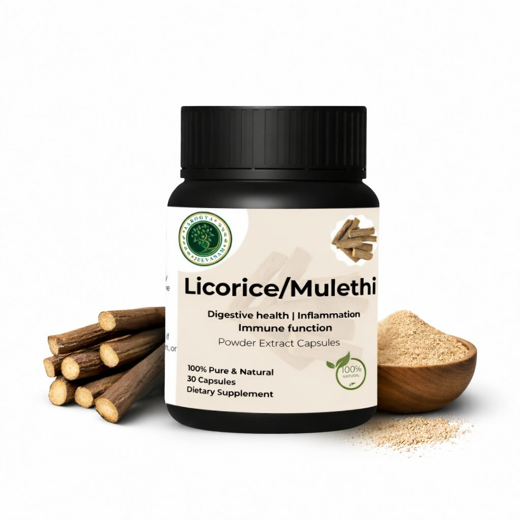 Mulethi (Licorice) Capsules – Natural Throat & Immunity Support
